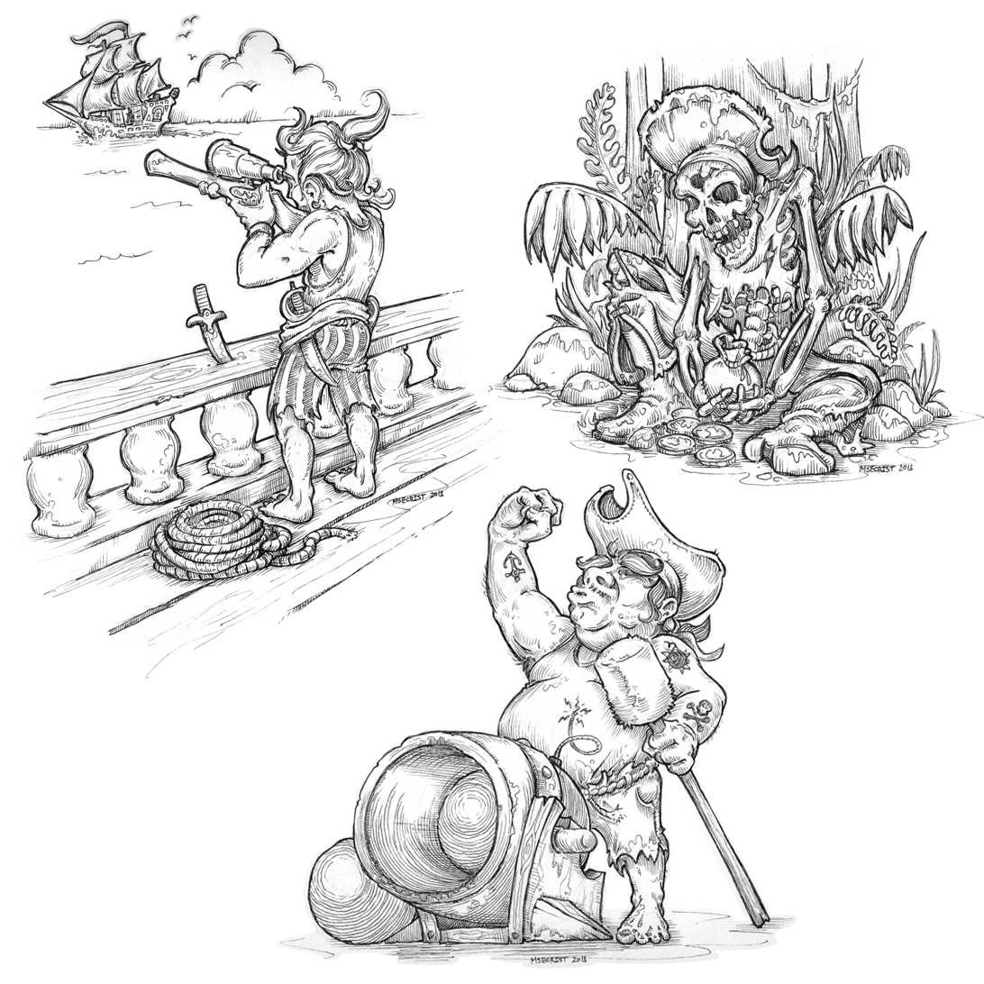 Pirate Sketches