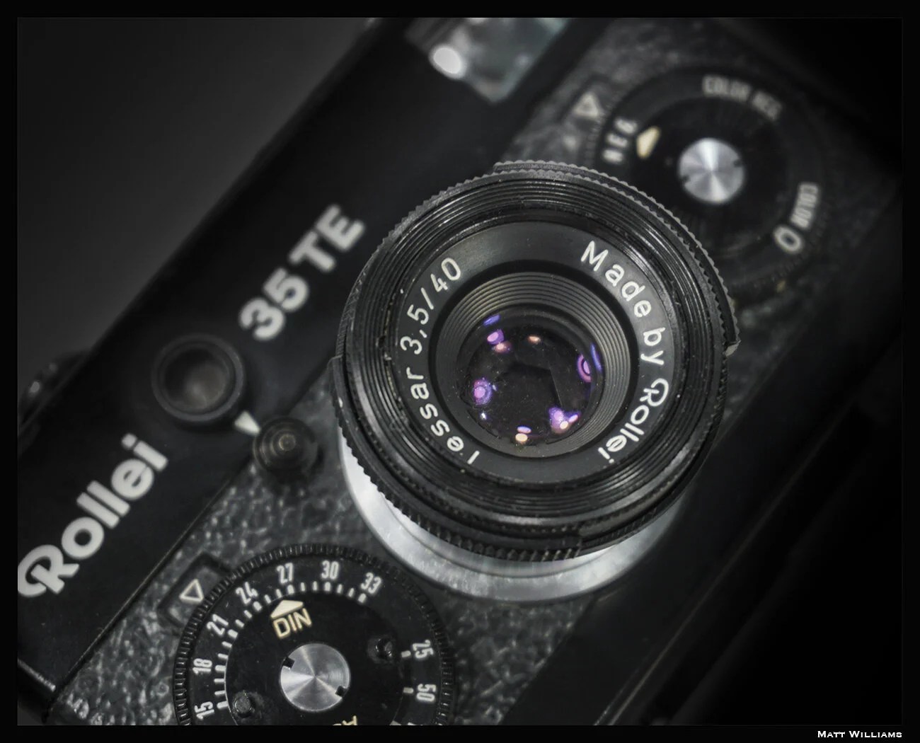Rollei 35TE - not the model I’d recommend, but the only one I have a photo of.
