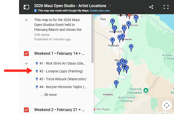 2026 Interactive Map Annual Maui Open Studios Events Interactive Map W Arrow 