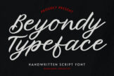 Product image of Beyondy Handwritten Script Typeface