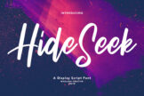 Product image of Hide Seek Display Script Font