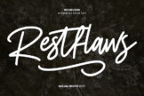 Product image of Restfaws Signature Script Font