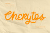 Product image of Cherytos Monoline Script Font