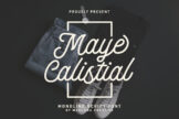Product image of Maye Calistial Monoline Script Font