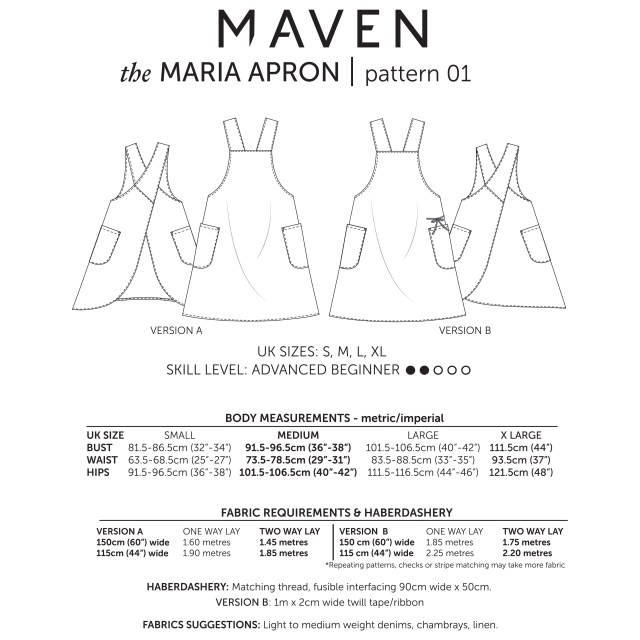 THE MARIA APRON_MAVEN PATTERNS