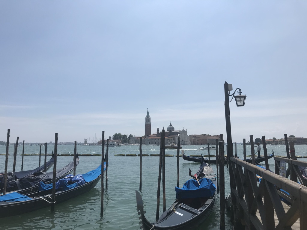 venice, gondolas