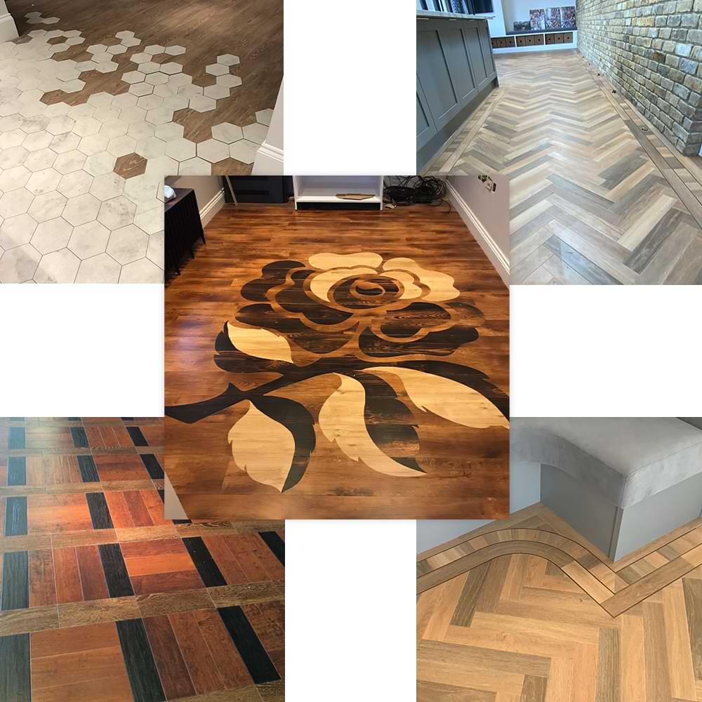 Examples of LVT laid using MawBoards