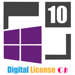 W10 Digital License C# Icon