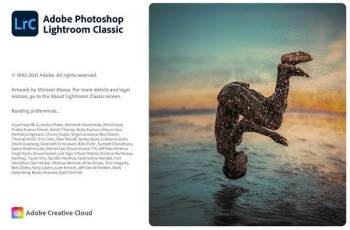 Adobe Lightroom Classic 2022 splash screen