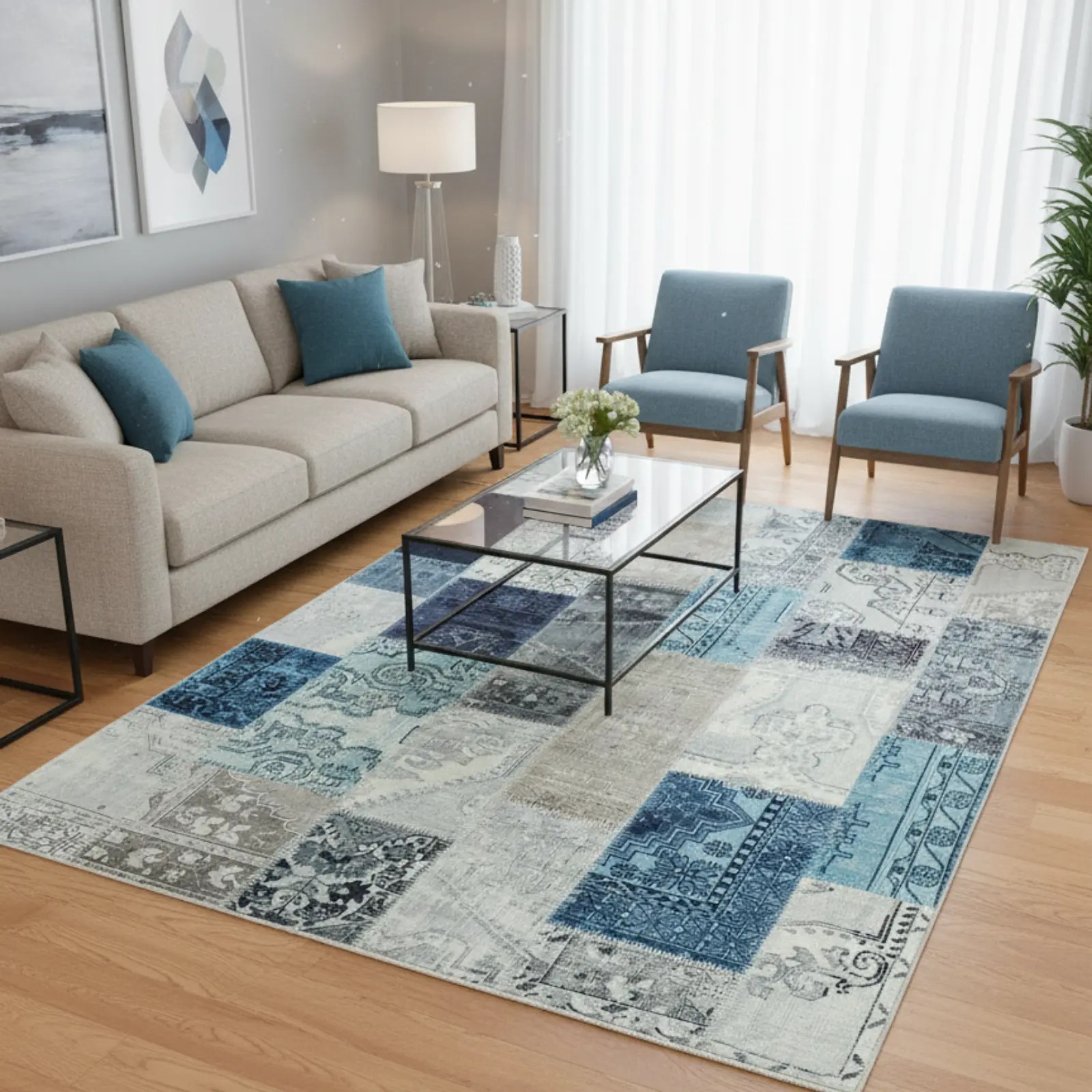 0417251 Renaissance 160x230cm Plaid Rug (2)