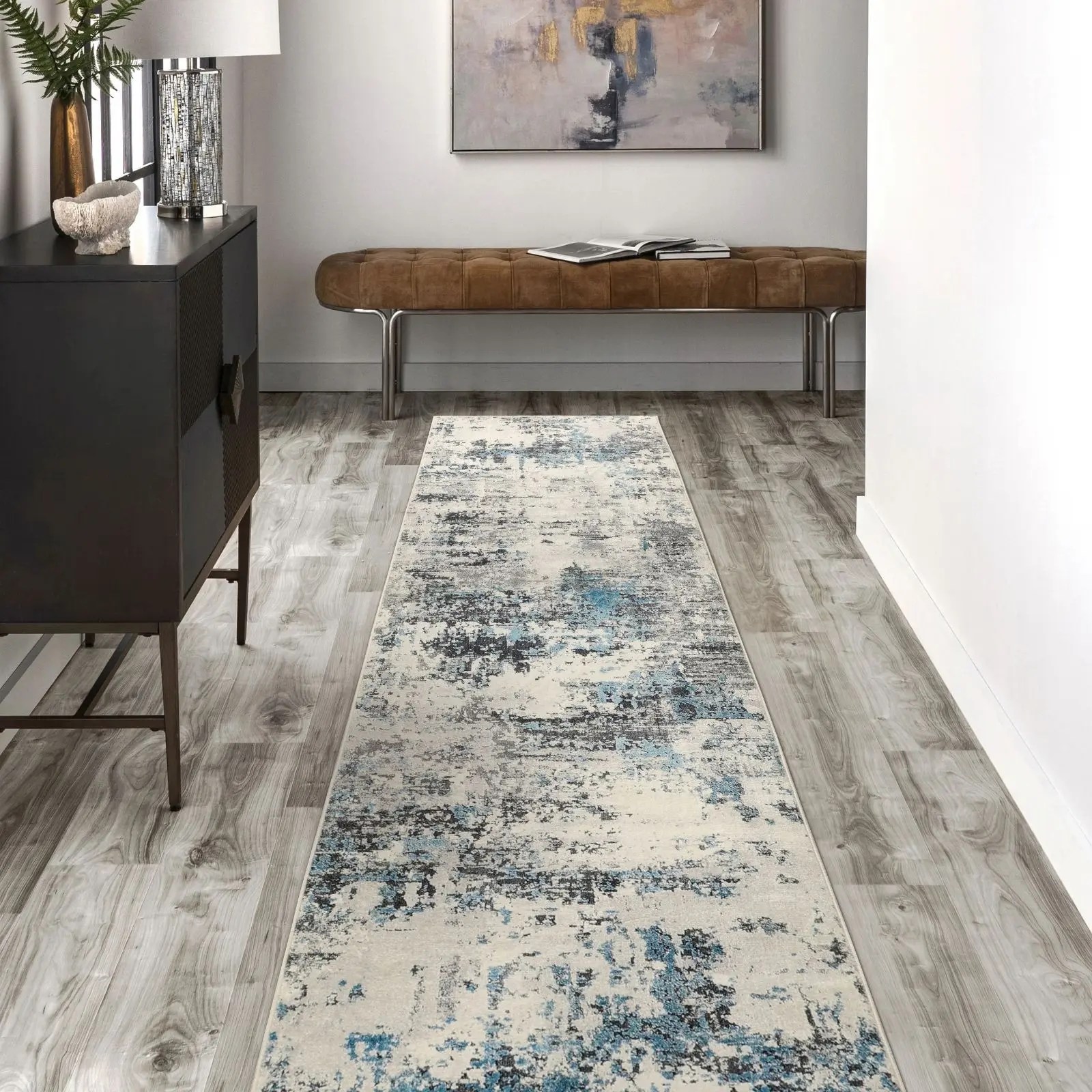 0711243 Renaissance 80x250cm Frost Rug (2)
