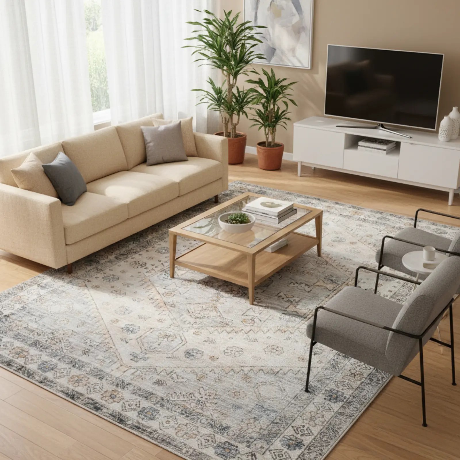 1006232 Renaissance 300x400cm Haze Rug (2)