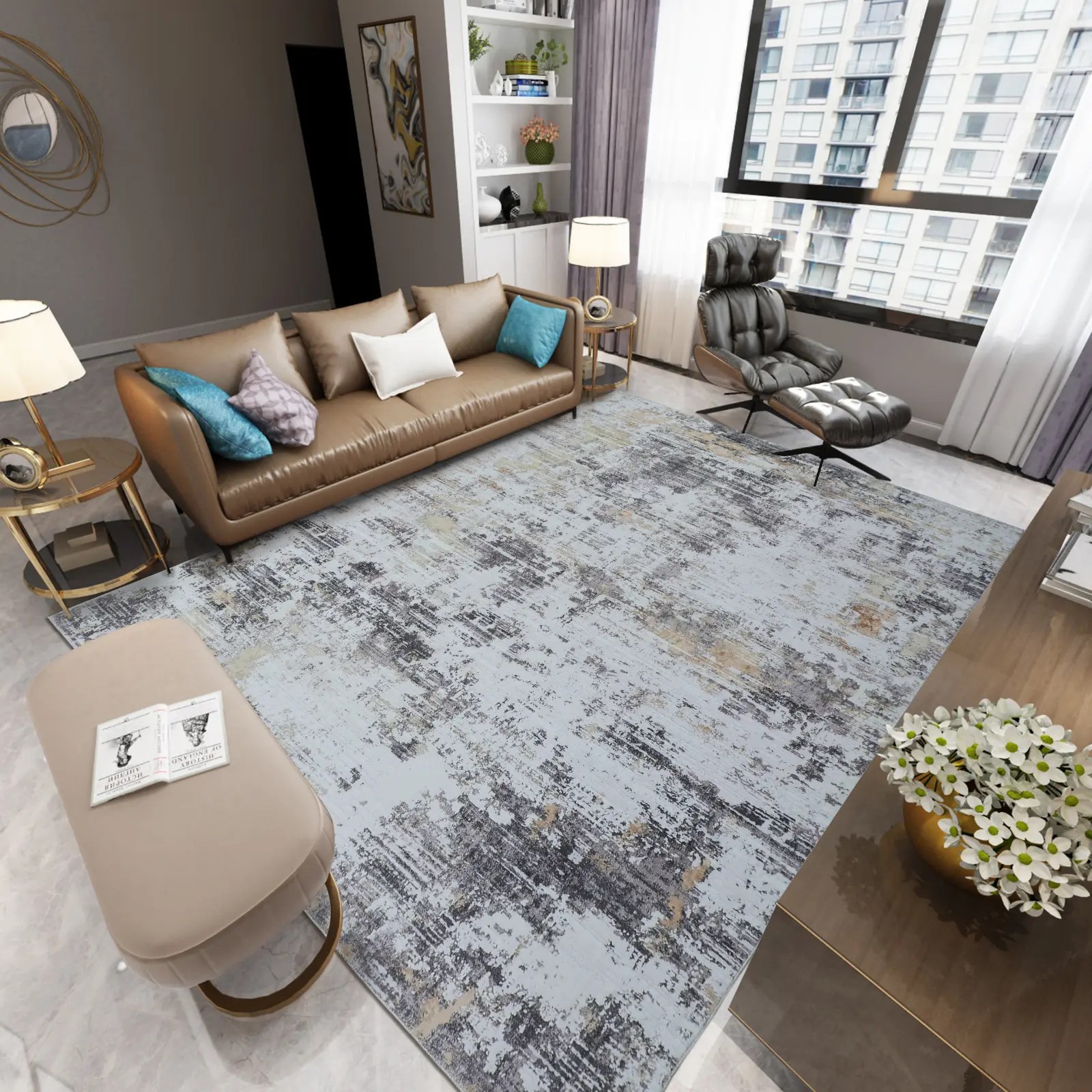 1006237 Renaissance 300x400cm Terra Rug (2)