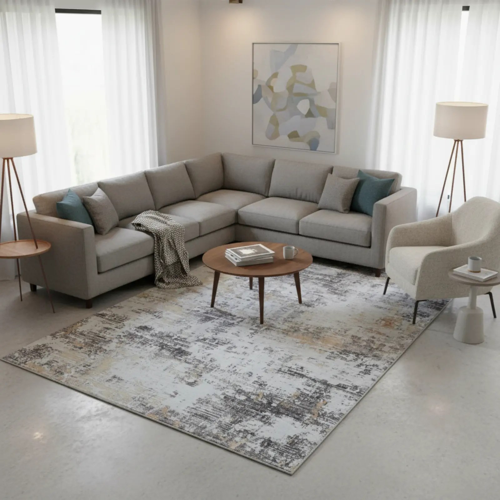 1006317 Renaissance 160x230cm Terra Rug (2)