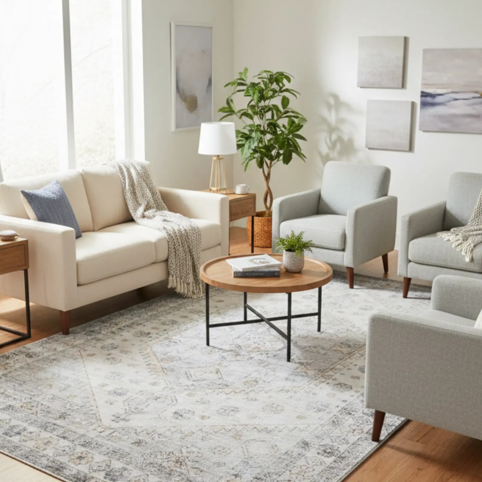 1006327 Renaissance 200x300cm Haze Rug (2)