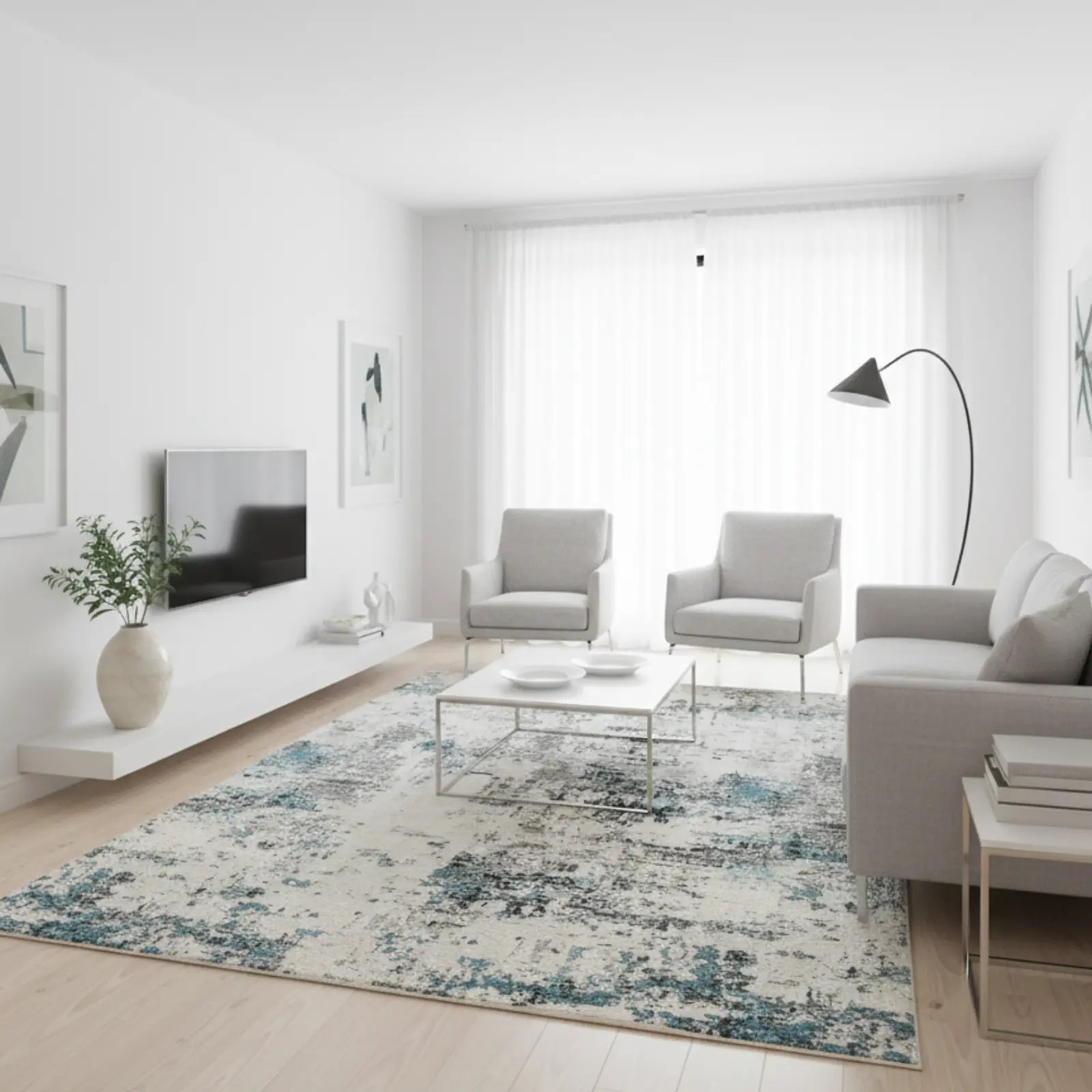 1006337 Renaissance 300x400cm Frost Rug (2)