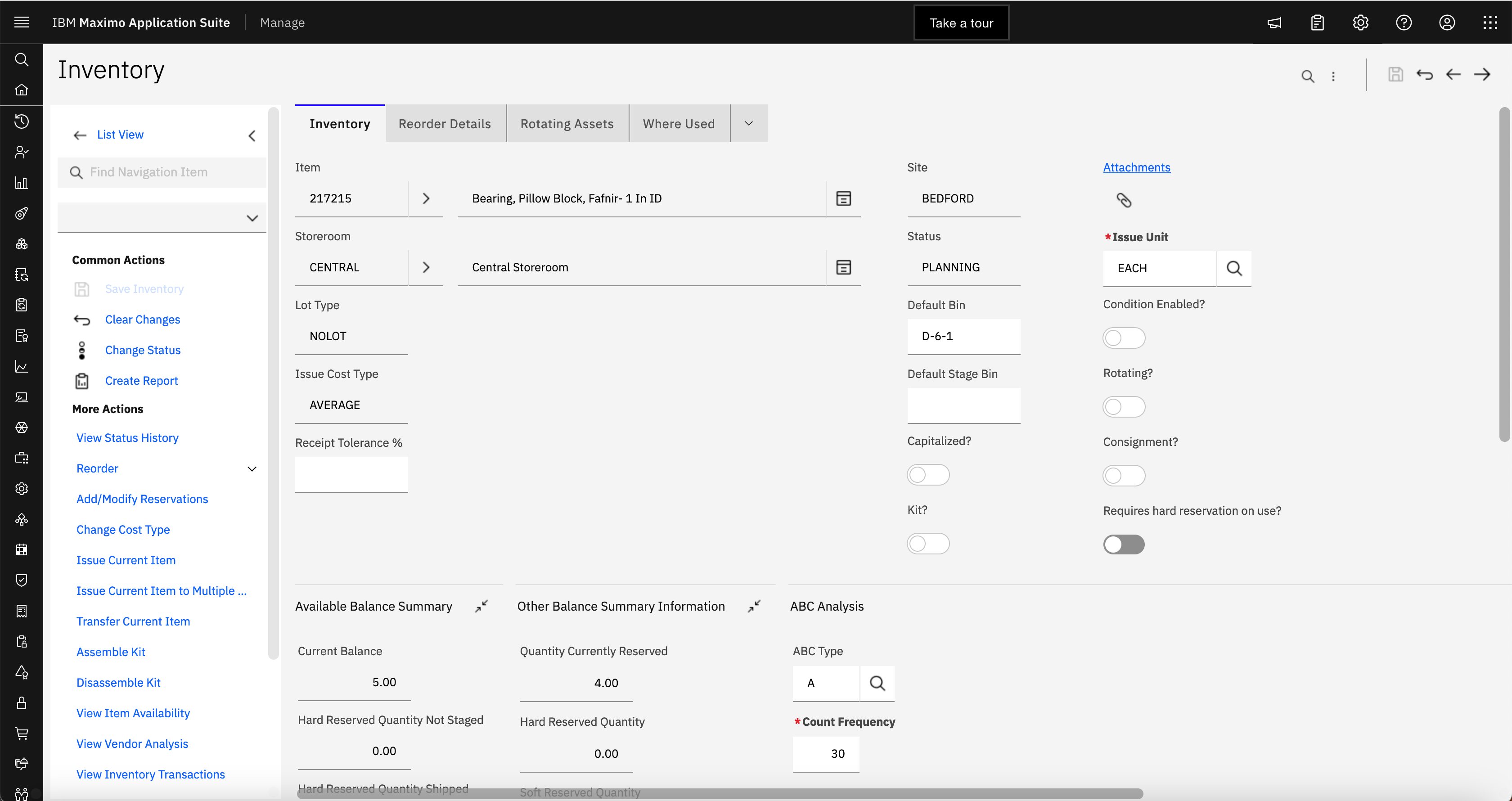 Inventory ABC Analysis – Maximo Secrets