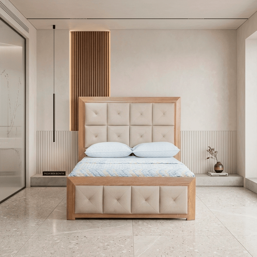 camas modernas tapizadas - Cama Toledo