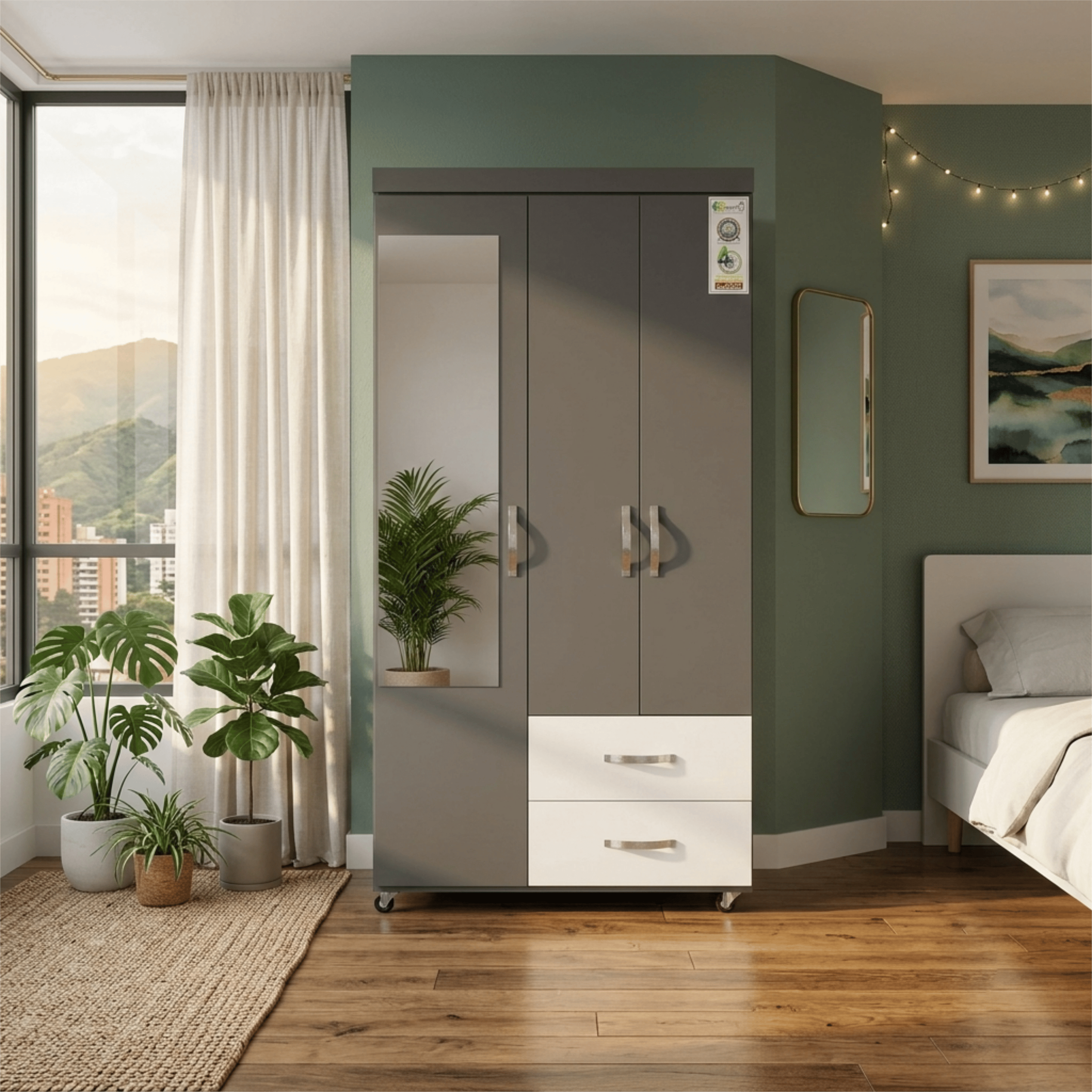 closet moderno gris - Closet Cubic 48