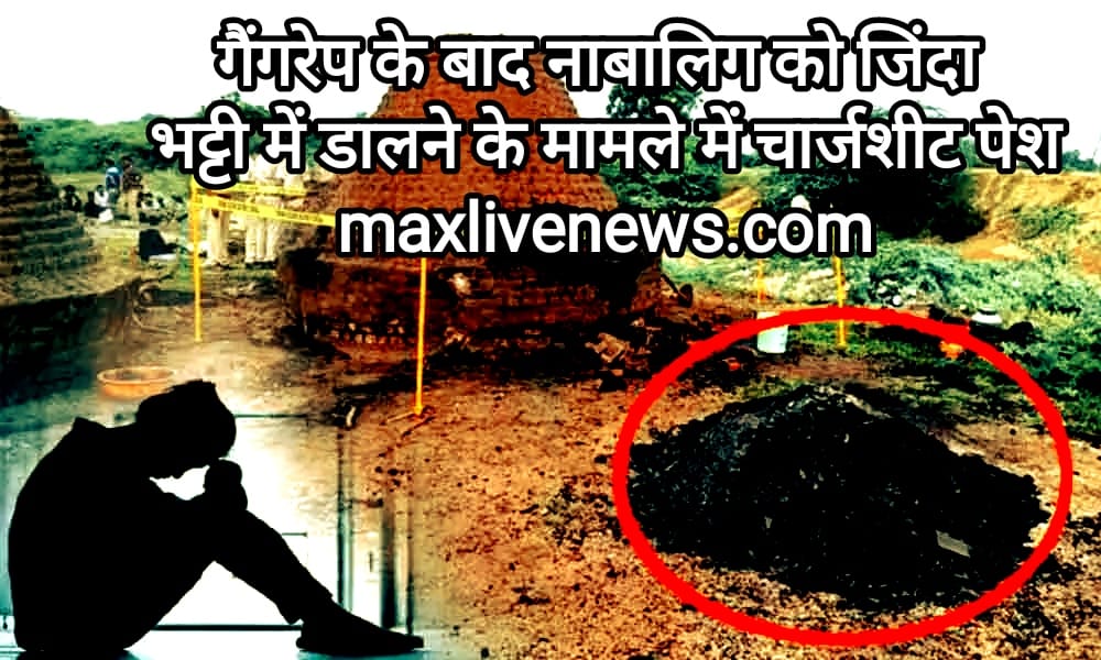गैंगरेप के बाद नाबालिग को जिंदा भट्टी में डालने के मामले में चार्जशीट पेस \ Charge sheet presented in the case of burning a minor alive in the furnace after gangrape 