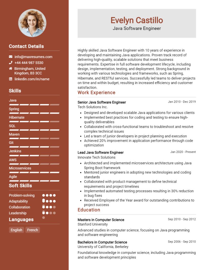 5 Java Software Engineer Resume Examples Guide For 2024 - Retina Abstract Patterns for Desktop