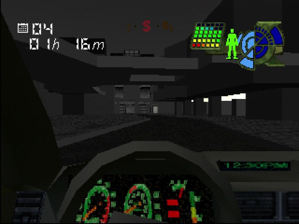 Germs driving through the city at night.