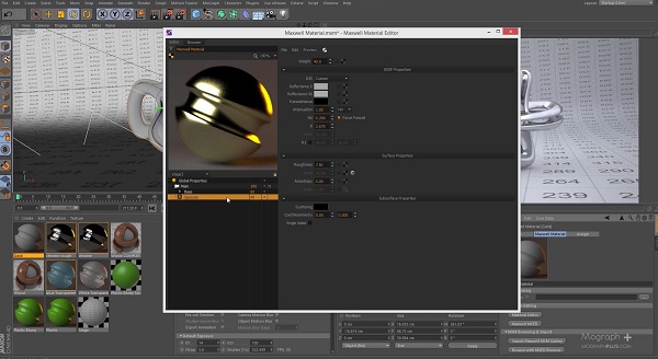 CINEMA4D MAXWELL METALS