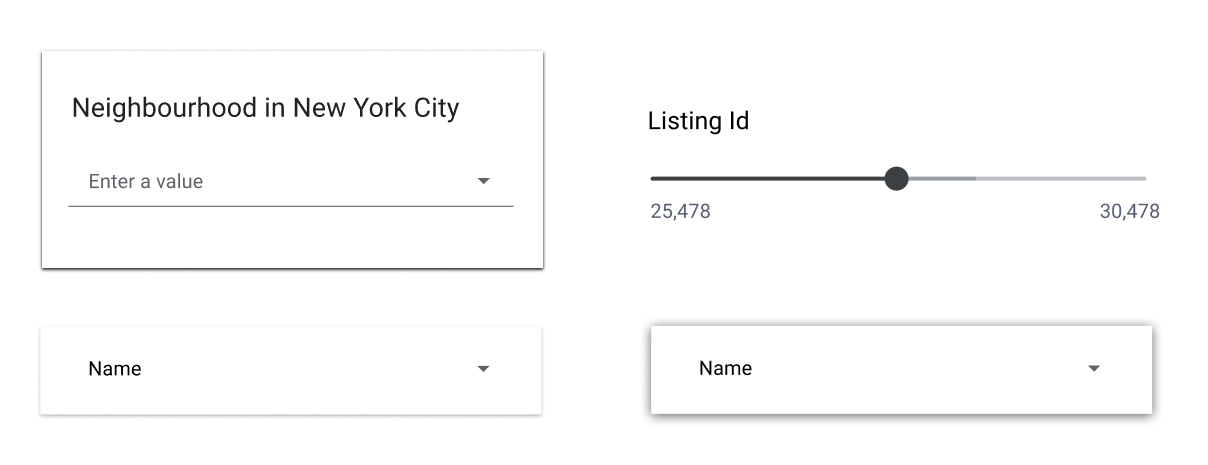 dropdowns
