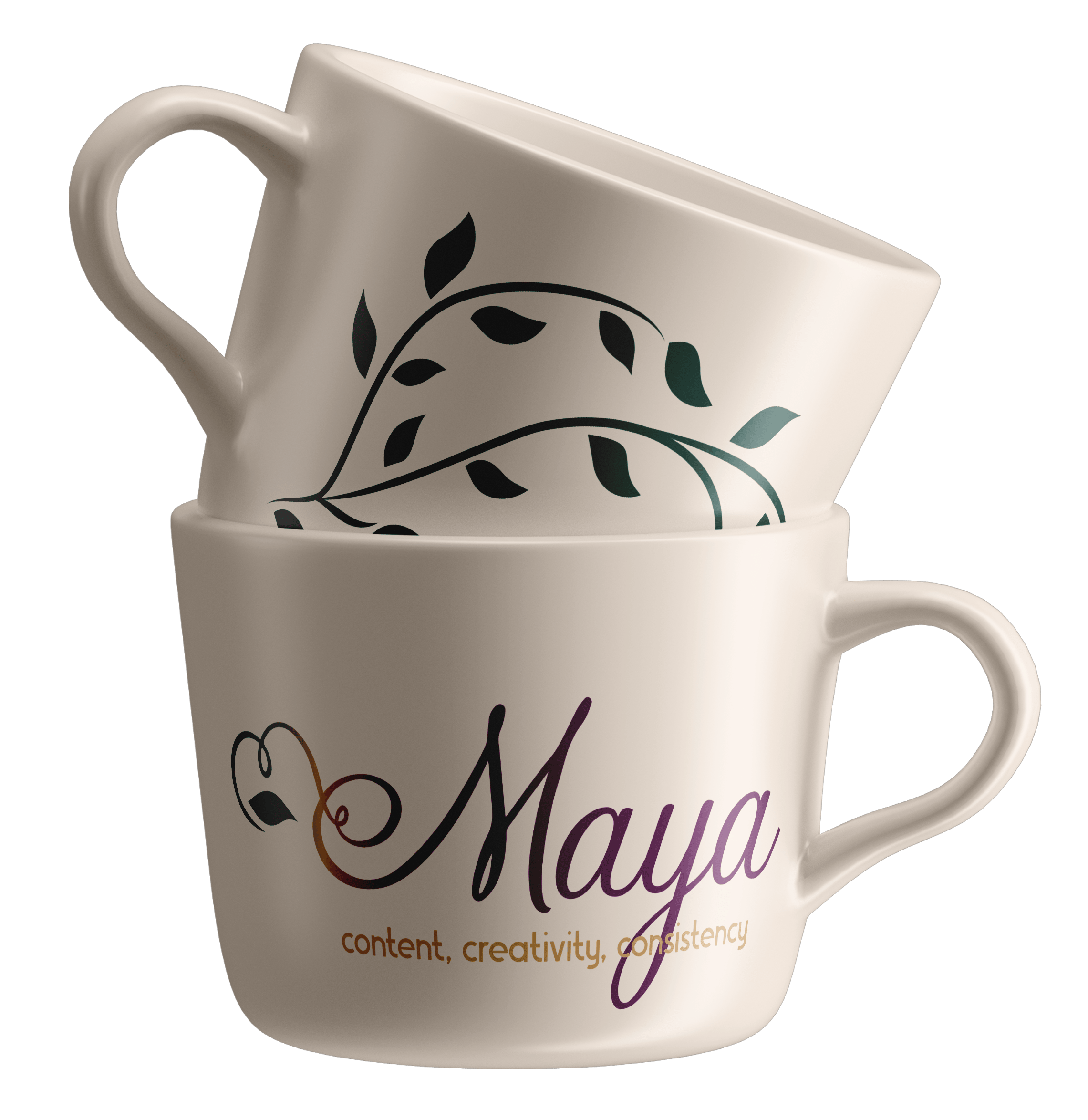 Maya branded coffee cups