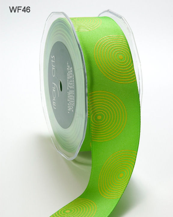 WF46 - PARROT GREEN/YELLOW CIRCLES