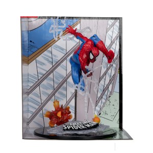 the amazing spider-man statue by mcfarlane toys