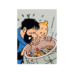 Tintin Plastic Folder - Tintin and Red Rackham's Treasure (Size A4)
