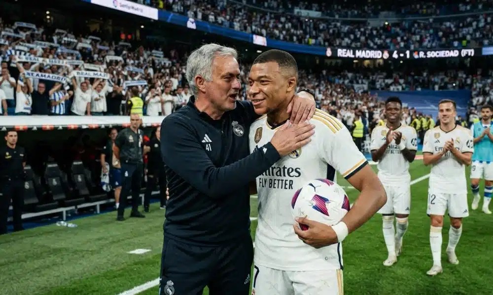 Mourinho Reacts To Mbappé’s Stunning Hat-Trick For Real Madrid