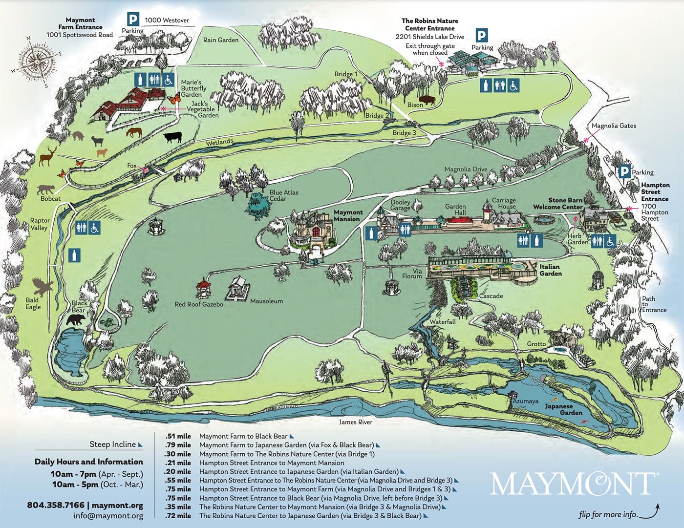 Visit Maymont Map English 