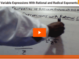 Variable Expressions With Rational And Radical Exponents Mazananews