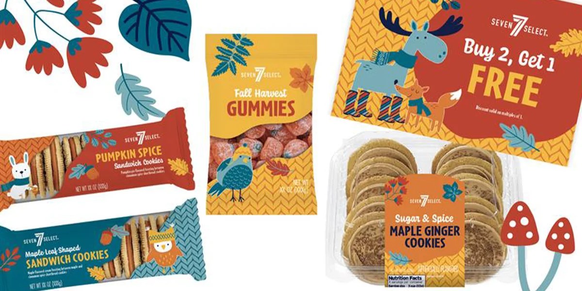 7-11 Fall Seasonal Product Packaging