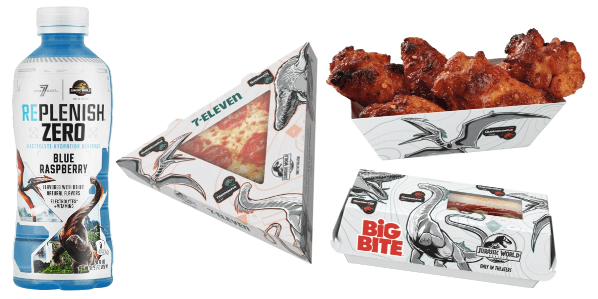 7-11 Jurassic World Product Packaging