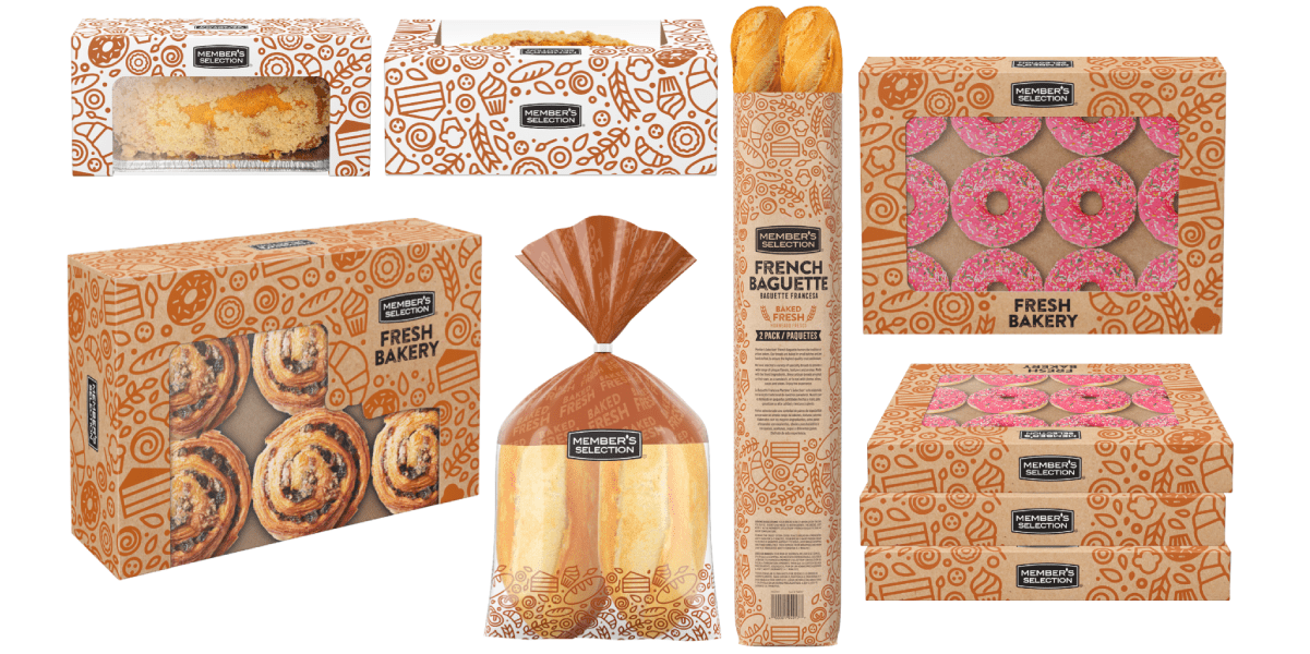 Price Smart Bakery Packaging on Decorative Background