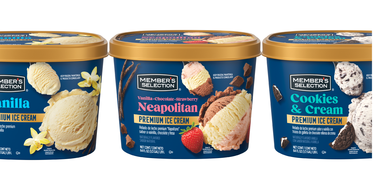 Price Smart Ice Cream Packaging on Decorative Background