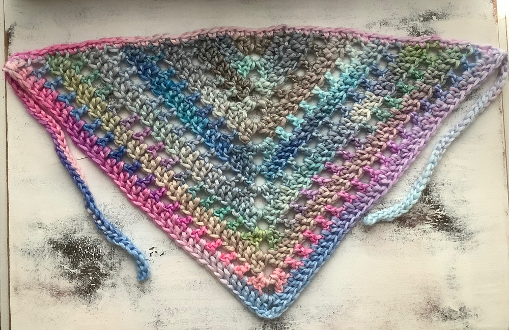 Free crochet bandana pattern from Hooked for Life Publishing