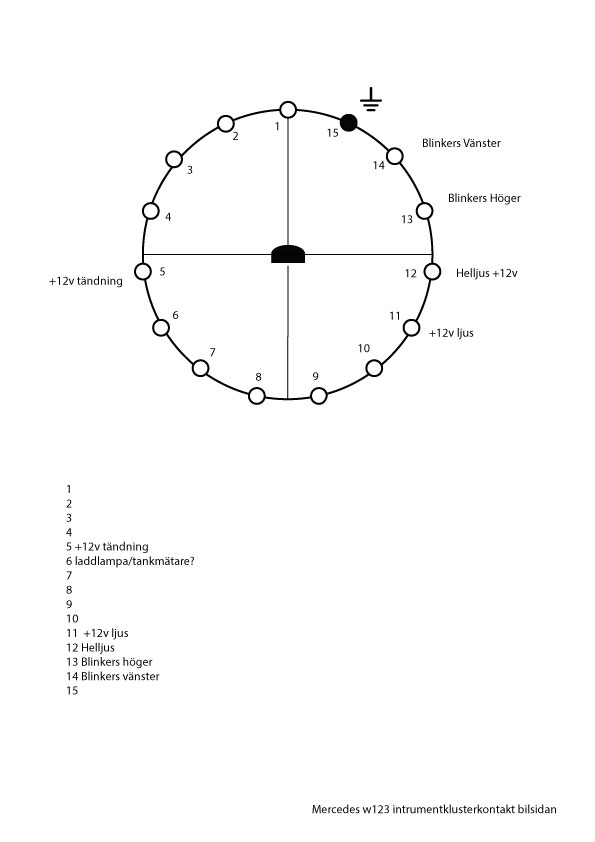 I have a problem with damaged wires . wiring w123 instrument-cluster | Mercedes-Benz turbo