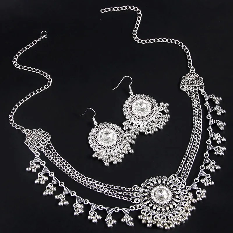 Women Bijoux Statement Collar Necklace Set