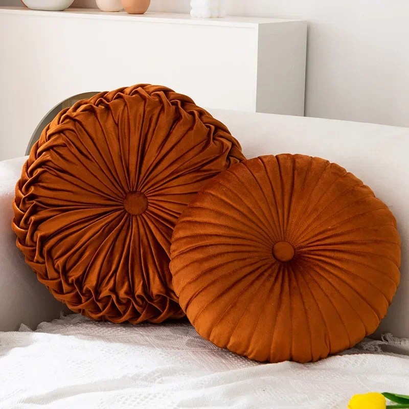 Pumpkin Pillow Round Pink Seat
