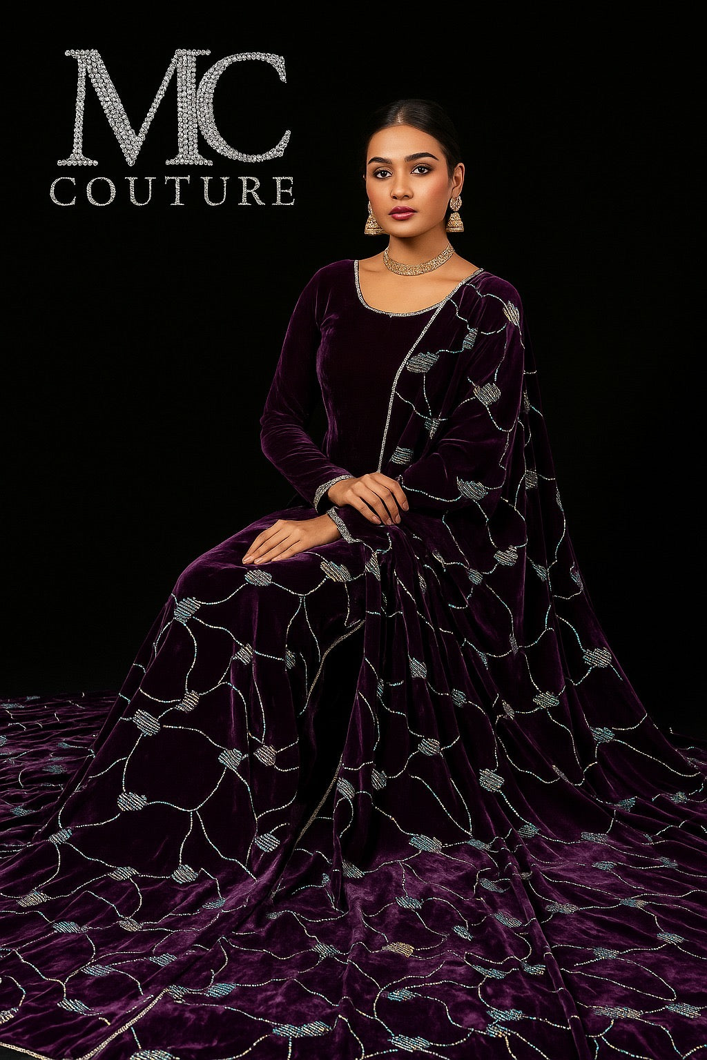 Crafted from sumptuous velvet,