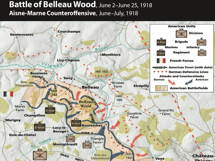 Belleau Wood Battle Map Josephus Daniels On The Of Maps SIZED3.