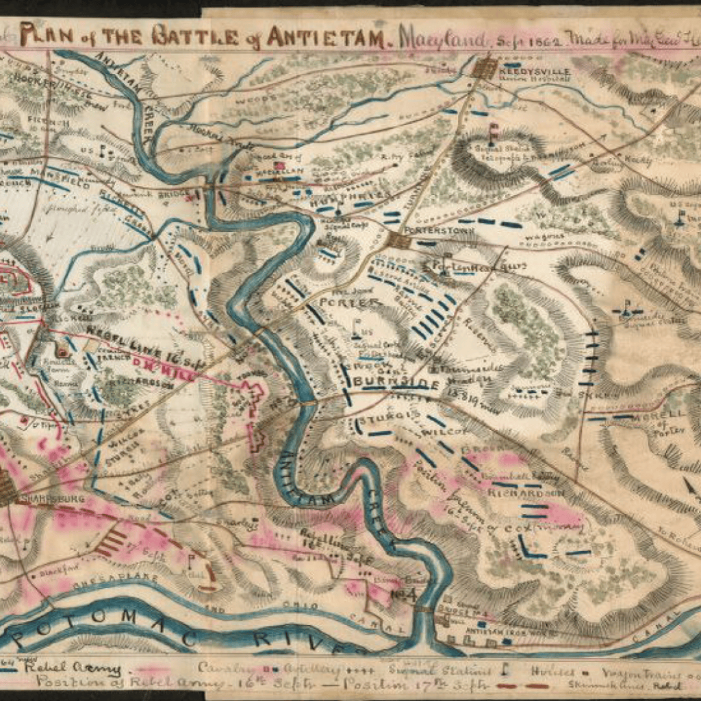 Map Of Battlefield At Antietam Map Of Battlefield At Antietam Antietam Maps10 1024x1024 
