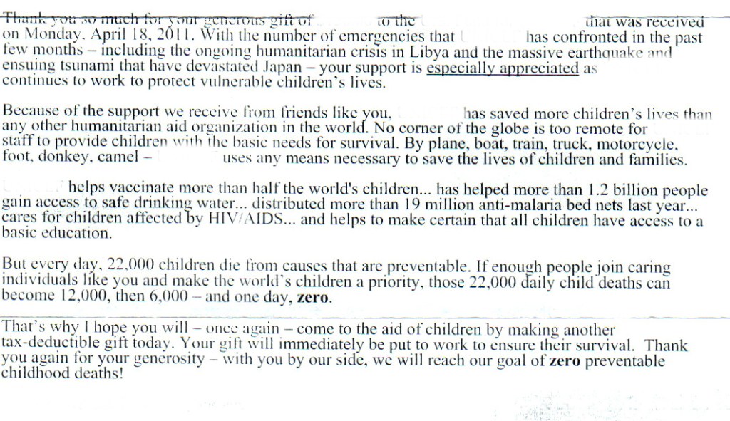 Thank you letter