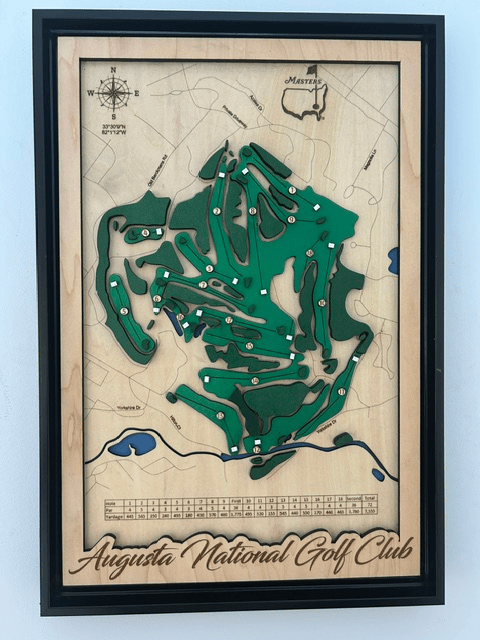 Augusta National Golf Course 3D Map