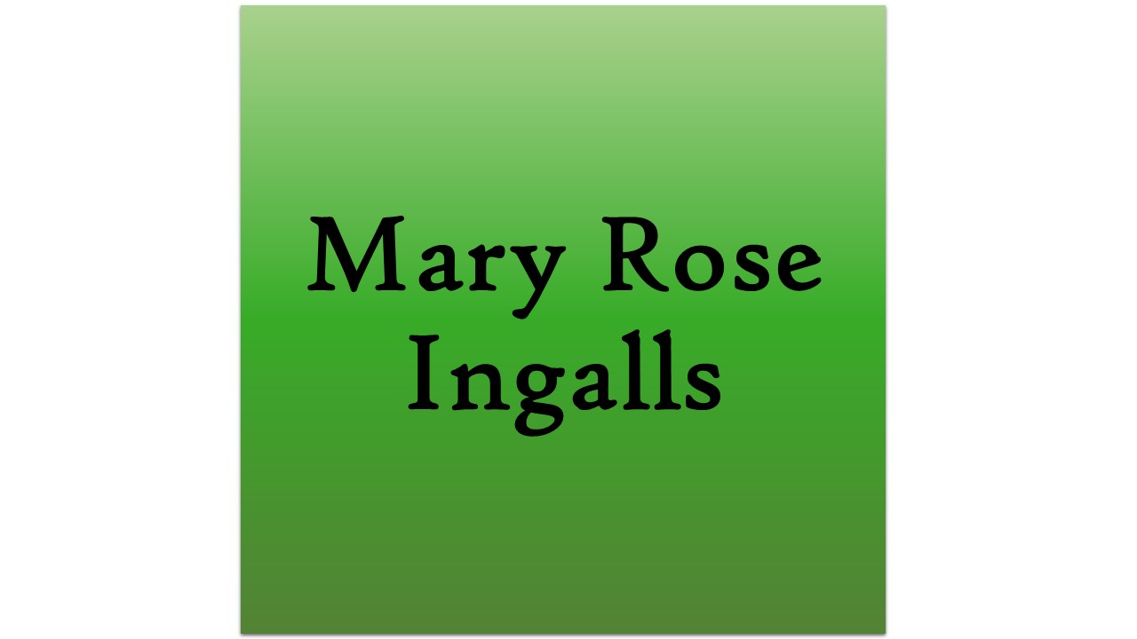 MaryRoseIngalls