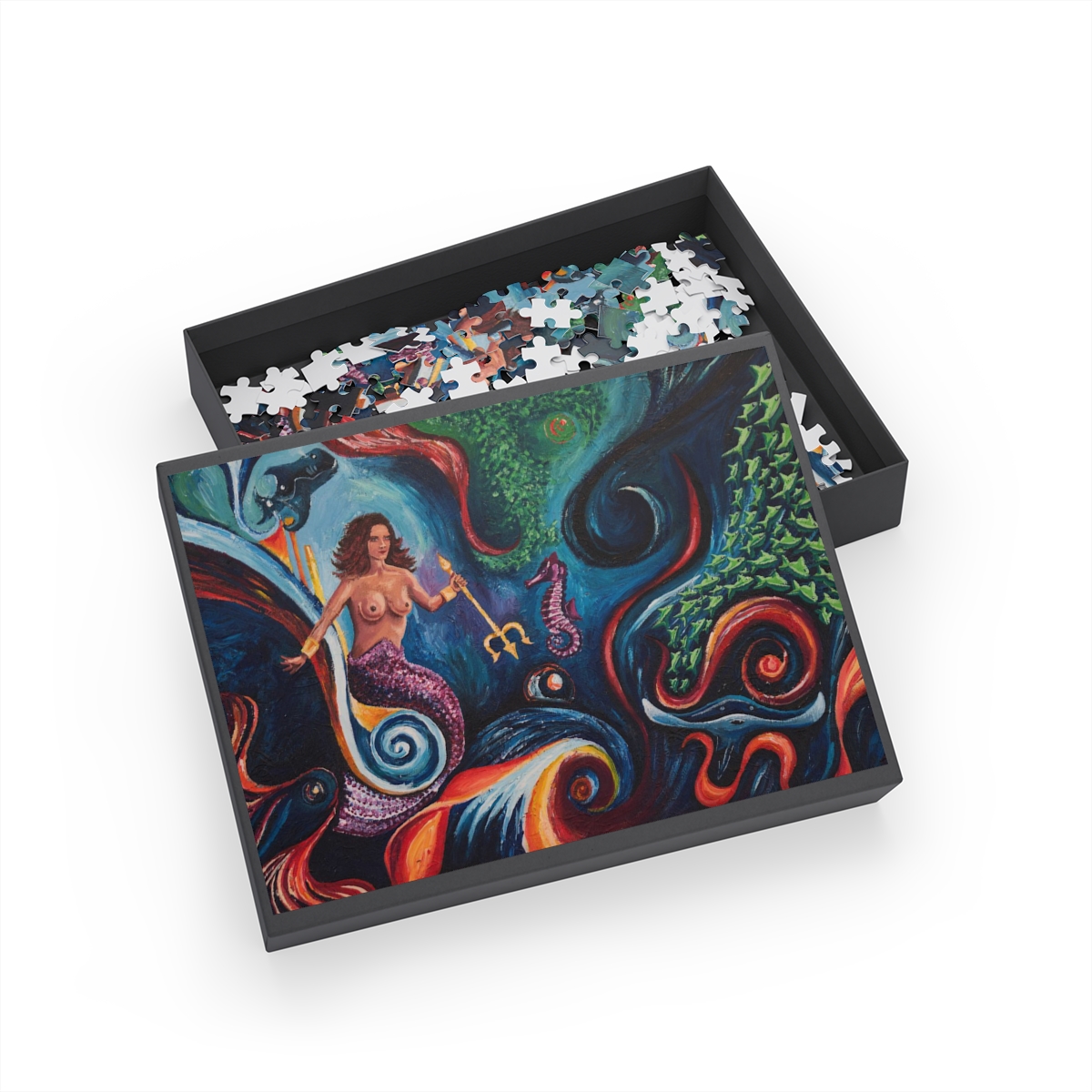 The Mermaid and the Seahorse - Puzzle (96, 252, 500, 1000-Piece